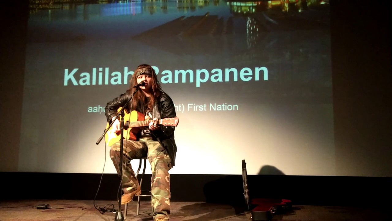 Kalilah Rampanen sings "anthem of the oppressed"