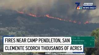 Sat. Oct. 17 | Fires near Camp Pendleton, San Clemente scorch thousands of acres | NBC 7 San Diego