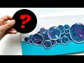 #177 SECRET TOOL BUBBLE ACRYLIC POUR PAINTING step by step tutorial #painting #fluidart #art