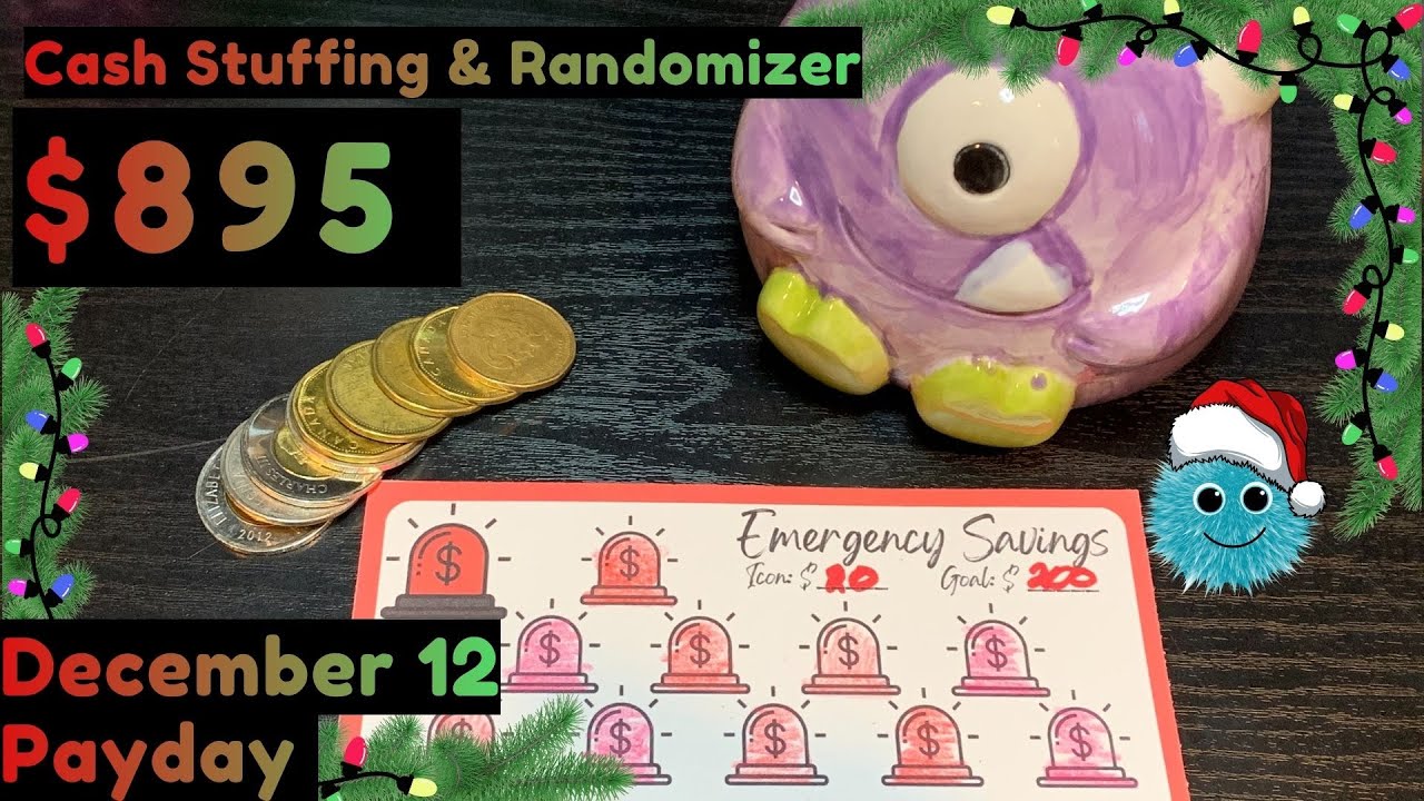 It's Almost Christmas !!! December 12 Payday ~ Cash Stuffing $895