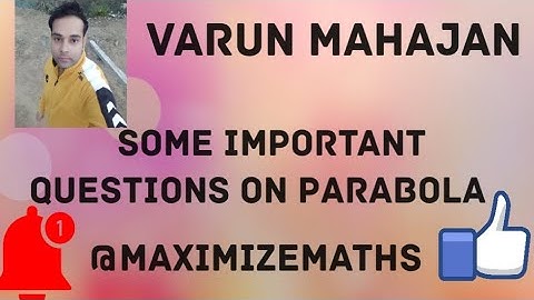 Conic sections - Important questions on parabola 😎🪄🙏🤓✍️👍😊  mathematics is magic in our world..