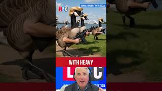 Trumps weekend of non-stop AI posting
Simon Marks reacts to the ‘bizarre’ AI videos Donald Trump posted this weekend – from heavily-armed Canada geese to a military strike on Iran. #simonmarks #donaldtrump #uspolitics #socialmedia #lbc Trumps weekend of non-stop AI posting