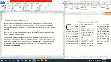 Chủ đề 4: Văn bản dạng cột