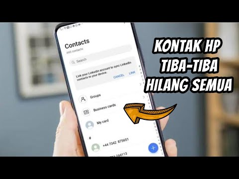 CARA KEMBALIKAN KONTAK