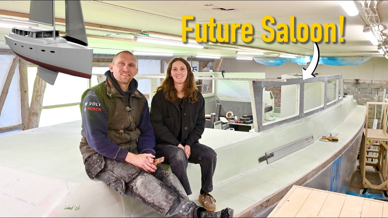 ⁣We Can Finally See It. Building a 52ft Sailboat Ourselves - Ep. 488 Ran Sailing