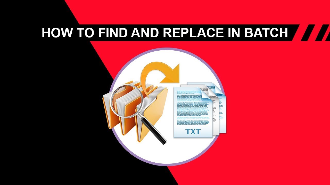 Short Batch Word Find & Replace - YouTube