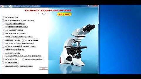 Lab Soft Pathology Lab Reporting Software Demo Part -1
