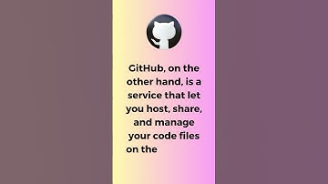 What is Git and GitHub and why it is used?  || #git #github #shorts
