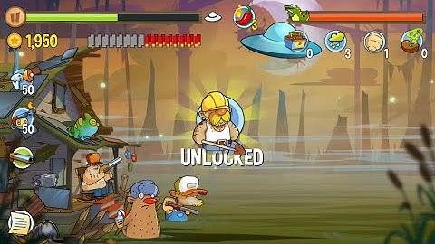 Swamp Attack Episode 10 Level 15 Unlocking Uncle Joe