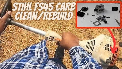 Stihl Fs45 Dumpster Find Carburetor Clean / Rebuild