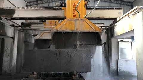 WANLONG Stone Machinery QSQ-2500 Automatic Bridge Saw Granite Marble Stone Block Cutting Machine