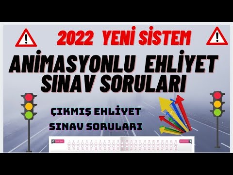 ANİMASYONLU EHLİYET SINAV SORULARI 2022-2023  #ehliyetsınavsoruları2023 #ehliyetsınavsoruları