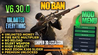 🔥(UPDATED)‼️ Sniper 3d Mod Apk unlimited money and gems and energy | MOD MENU | 💎 PREMIUM UNLOCKED 💎