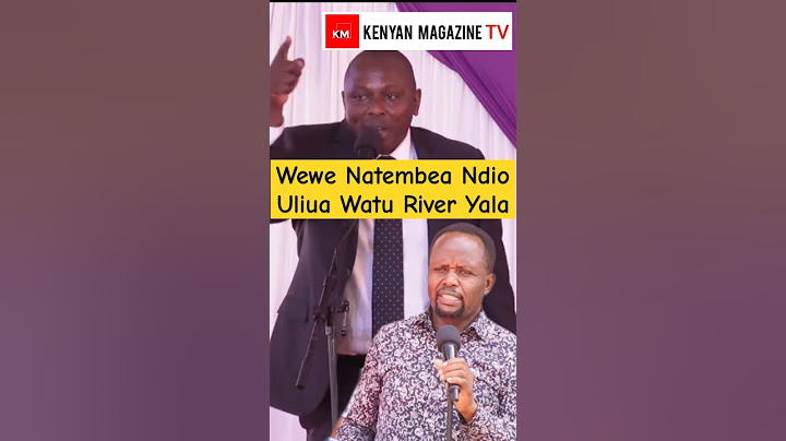 Listen to MP Kimani Ichungwa slamming Gov. George Natembeya during Wetangula's mother burial