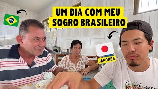 Um dia de um Japonês com o sogro brasileiro