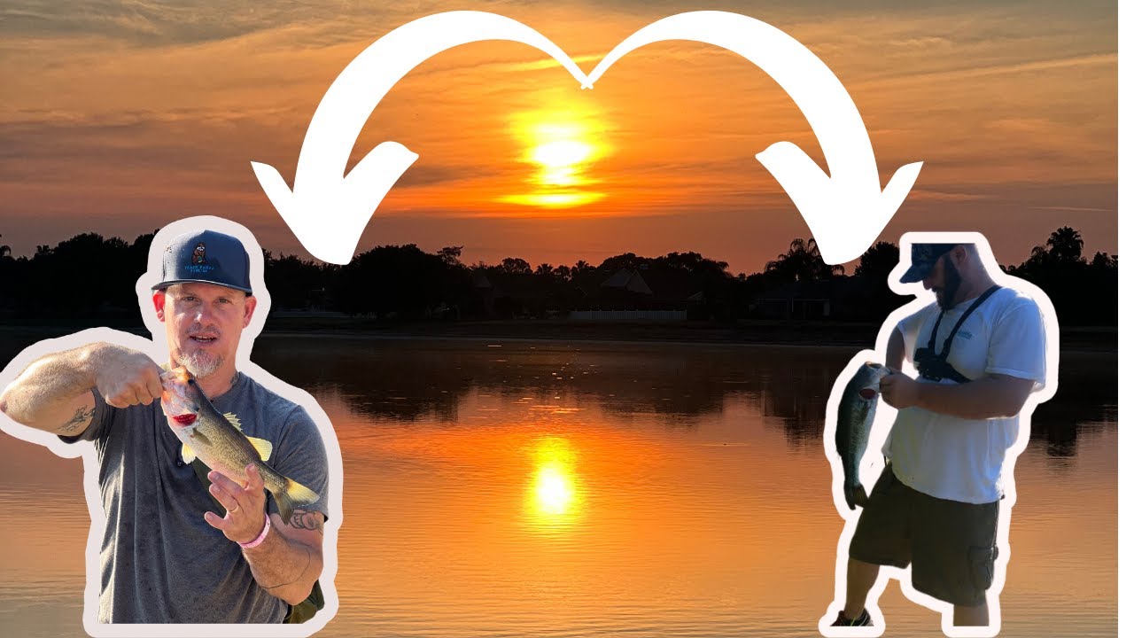 Catching some great bass from the banks of Florida's Lakes.