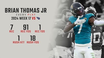 Brian Thomas Jr Week 17 Replay: Every Target, Catch, and Run vs Tennessee Titans