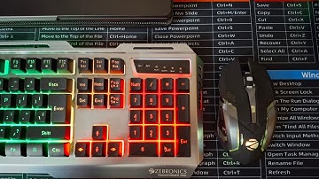 Zebronics Transformer Keyboard RGB Light Settings