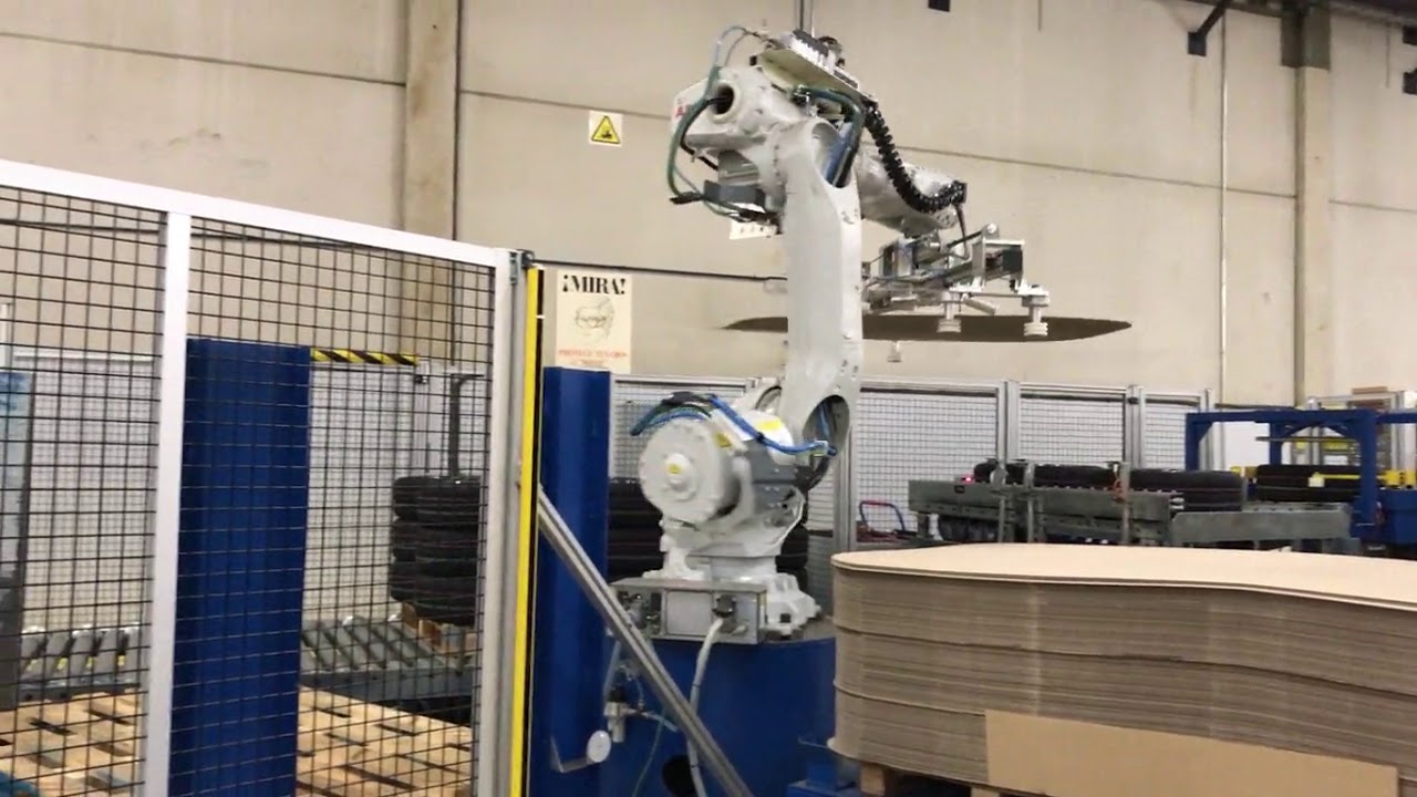 Paletizado automatizado robot paletizador ABB IRB6700 - YouTube