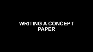 EAPP LESSON 6 - WRITING A CONCEPT PAPER (AUDIO AND PPT)