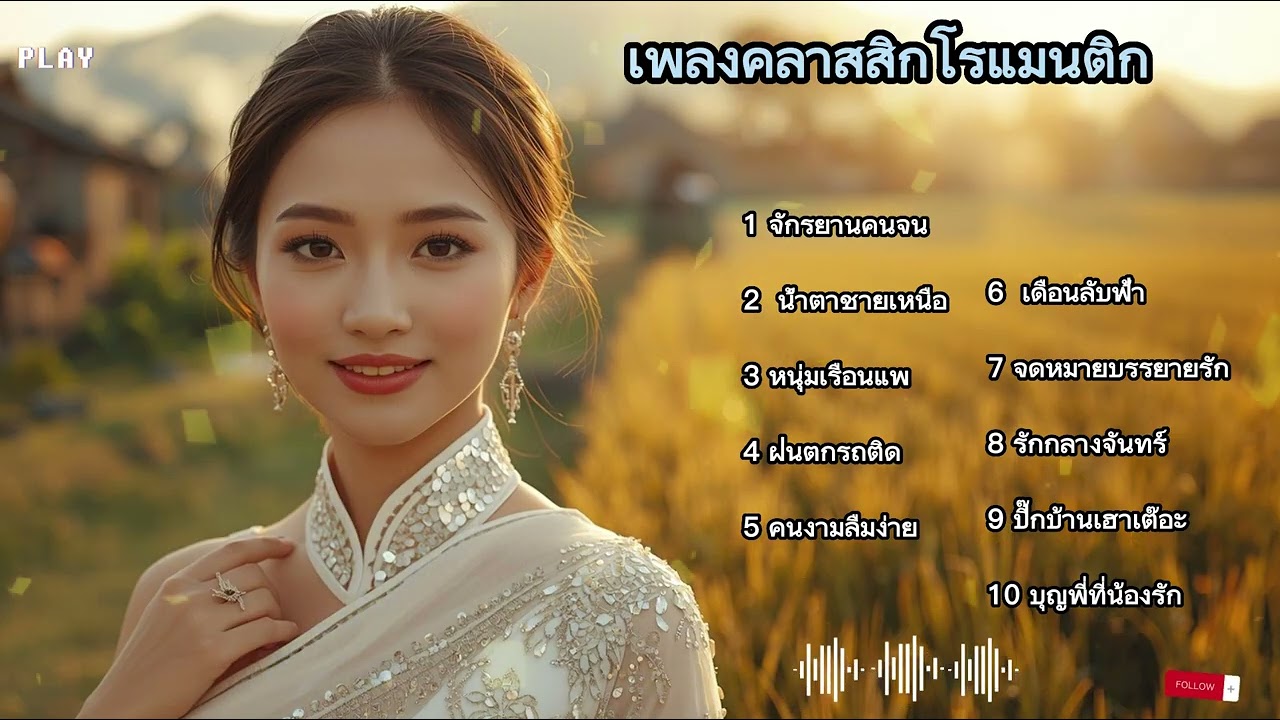 คอลเลกชันเพลงคลาสสิกหวานหวานและโรแมนติก ฟังได้ทั้งวัน || Cover Thailand || Lyric🎶✨
