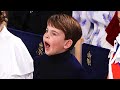 Prince louis yawns as king charles is crowned at coronation