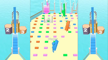 Bridge race 3d - All level gameplay Android, iOS