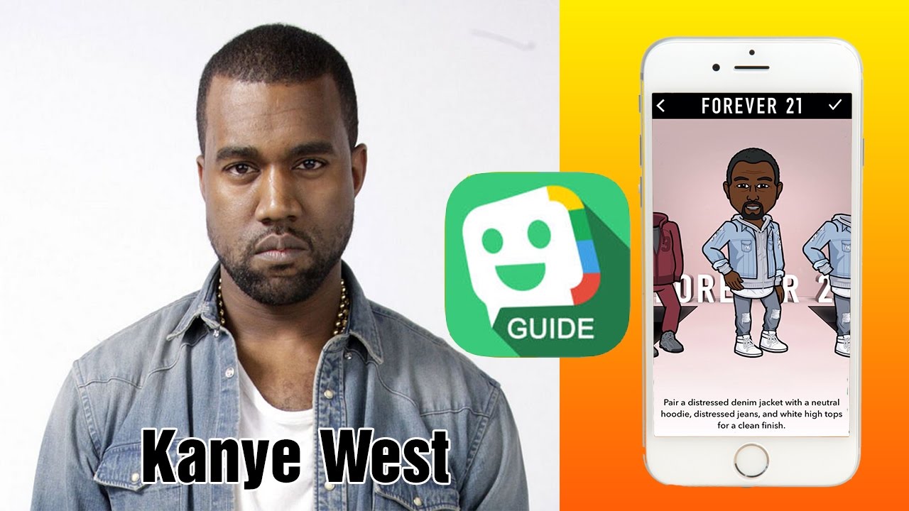 Tutorial for Bitmoji How to create avatars Kanye West YouTube