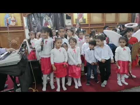 انا عصفور في السماء بطير كورال أطفال المذود كنيسه الملاك ميخائيل بهو لافينا يوسف وروماني جورج