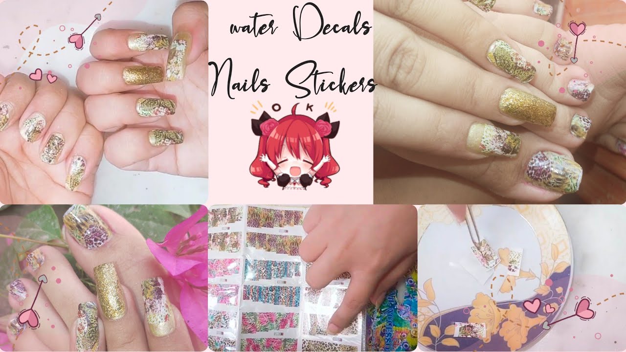 How To Apply Water Decals How To Apply Water Nail Decals YouTube