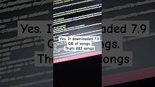 7.09 GB of 320 kbps mp3. that's a up for me ! #musicplaylist spotify downloader
