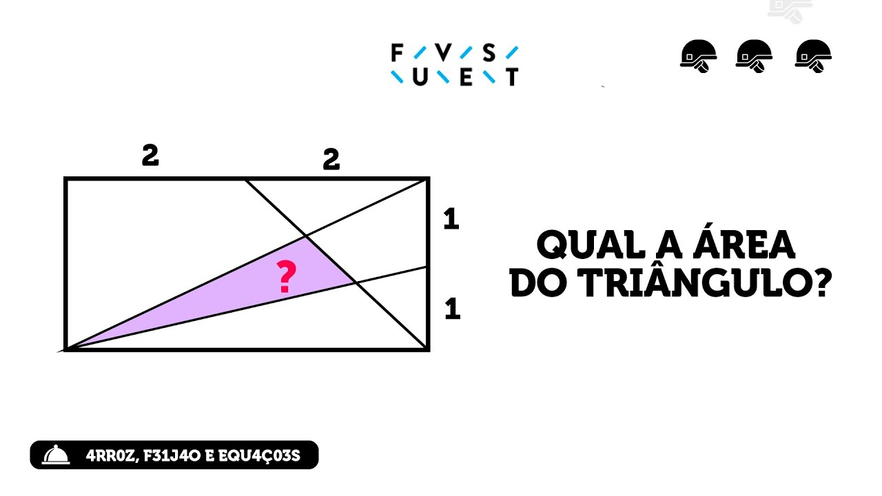 É da FUVEST, mas parece do ITA! Desafio de ÁREAS!