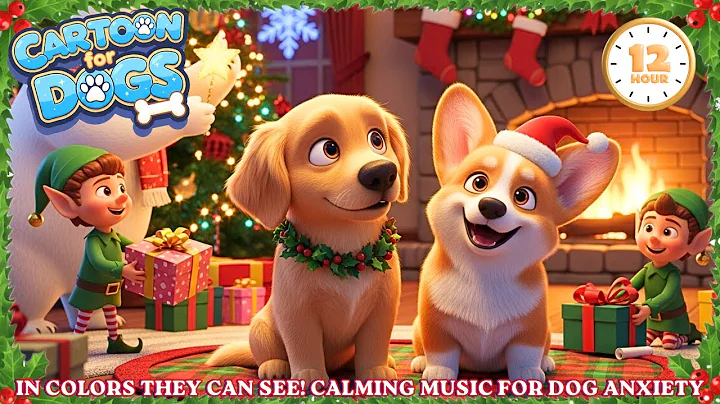 Dog TV for Dogs to Watch 🐶🎄LIVE from the North Pole 🎅💤 Anxiety Relief for Home Alone Dogs