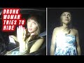 Drunk Woman Tries to Hide From the Cops After Speeding Like a Maniac