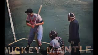 1952 Mickey Mantle rookie card year, Jackie Robinson, in COLOR 1st time World Series Game 7, PSA 10