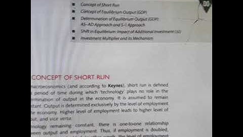 Short run Equilibrium ||12th Economics ||ch 08 ||Cbse Ref book Tr.jain V.k.ohri