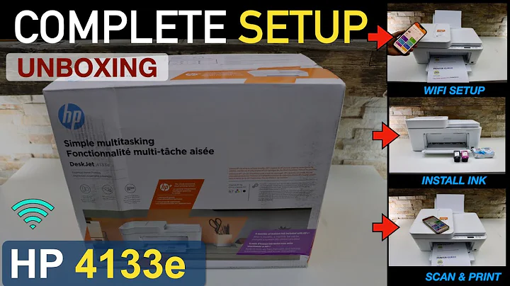 HP DeskJet 4133e Setup, Unboxing, Install Setup Ink, Wireless setup, Copy & Scanning Review.
