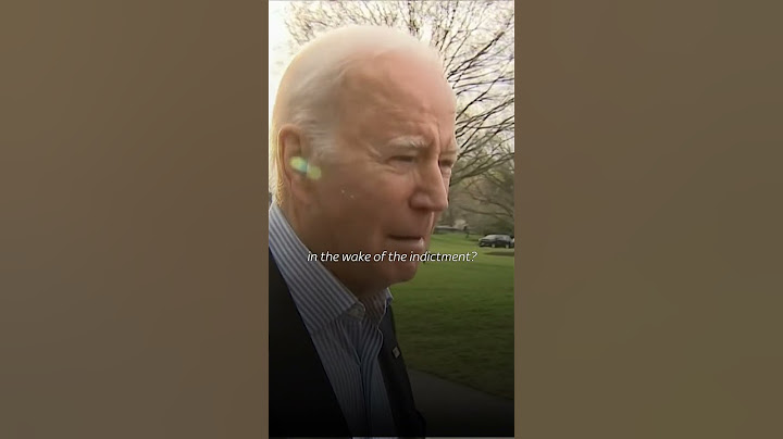 Joe Biden questioned over Trump's indictment