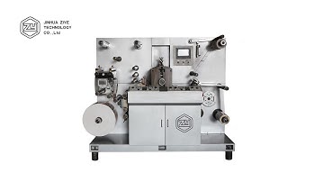 DES320S Intermittent Rotary Die Cutting Machine Testing Video (Preprinted Label)