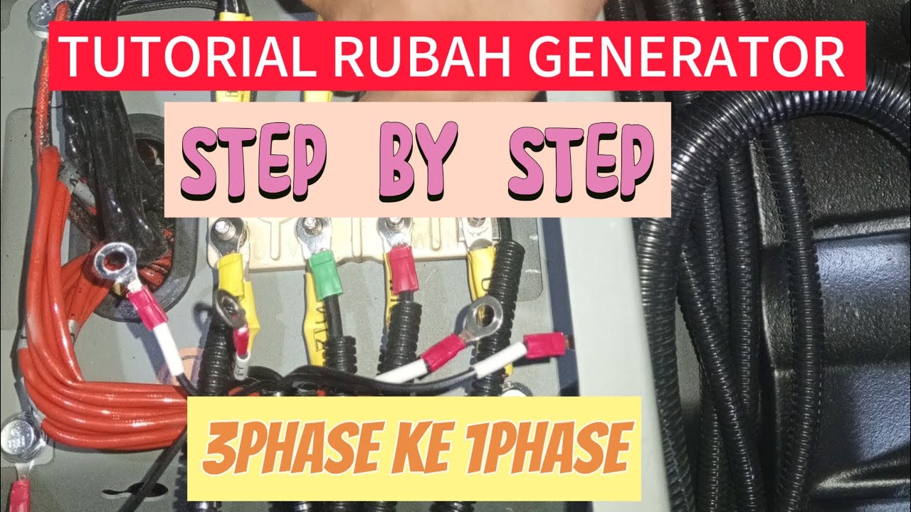 Cara Mengubah Koneksi Generator Genset 3 Phase Menjadi 1 Phase | Tutorial Lengkap @purimata