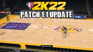 NBA 2K22 PATCH 1.1 UPDATE & NEW LOS ANGELES LAKERS COURT IN CURRENT GEN PC