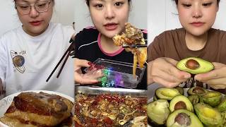 Mukbang food challeng new with real sound #d9mukbang #mukbang screenshot 2