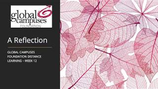 Distance Learning Week 12 - A Reflection