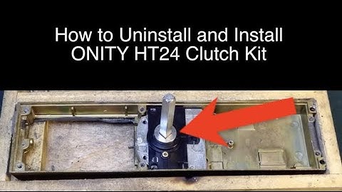 How to Replace the Clutch in an Onity HT24 Lock