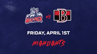 4.1.22 Hartford Wolf Pack v Belleville Senators