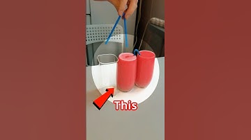 This Woman Shows How Straw Siphon Liquid Experiment Works - Explained in Physics #shorts