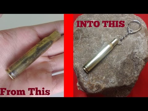 How to make a keychain from an old bullet shell