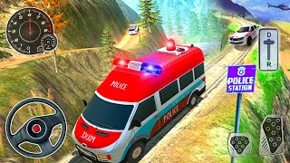 Offroad Ambulance Police Van Driving - Permainan Mobil Ambulans Android Gameplay screenshot 4