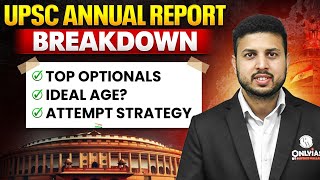 UPSC Annual Report Top Optionals, 🤔 Ideal Age &amp; Attempts UPSC Truth Revealed