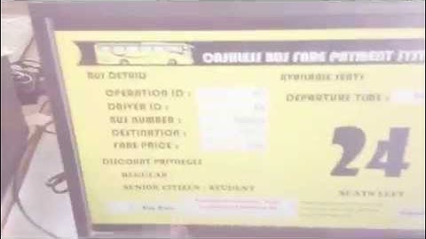 CashlessBusFarePaymentSystem